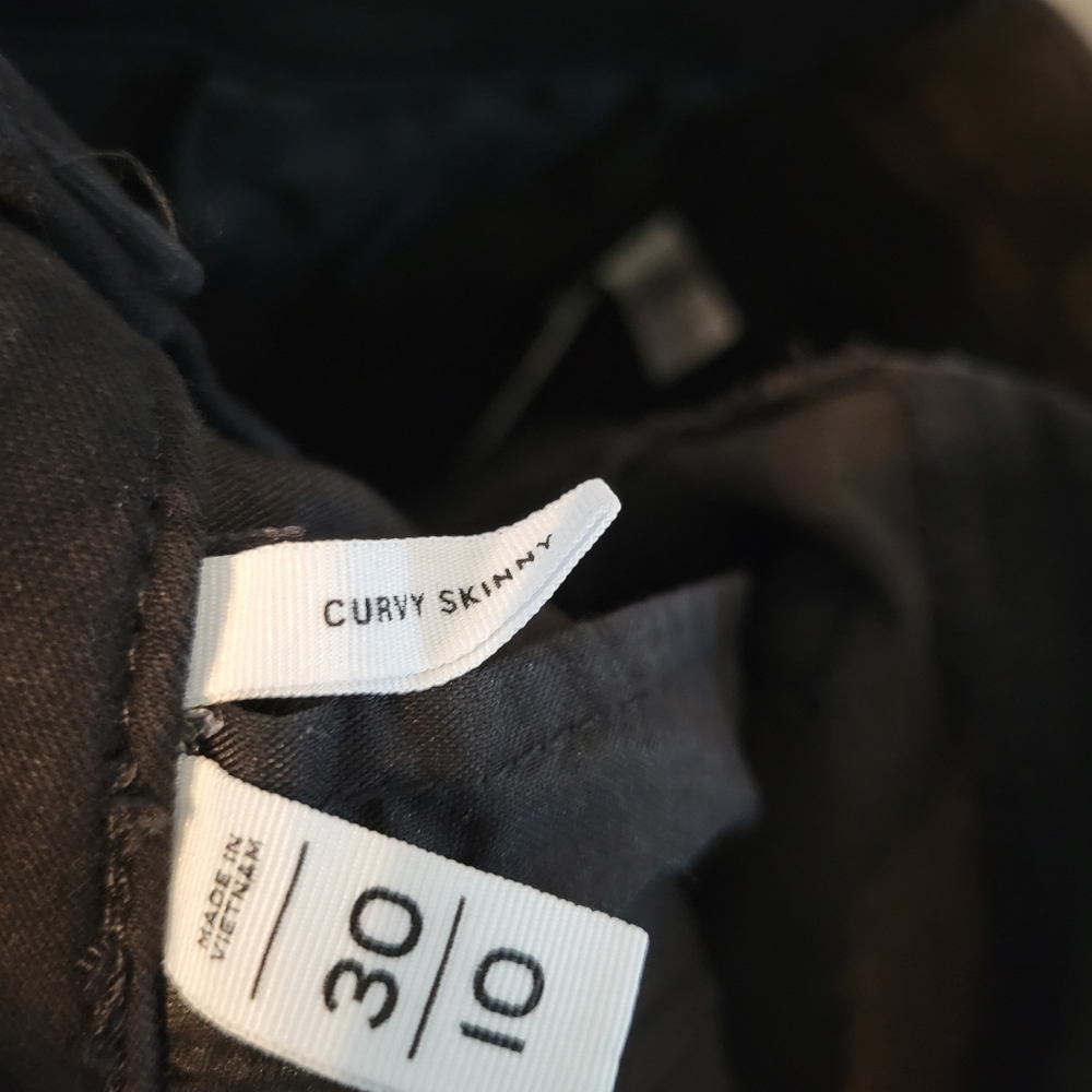 Black denim jeans from Loft